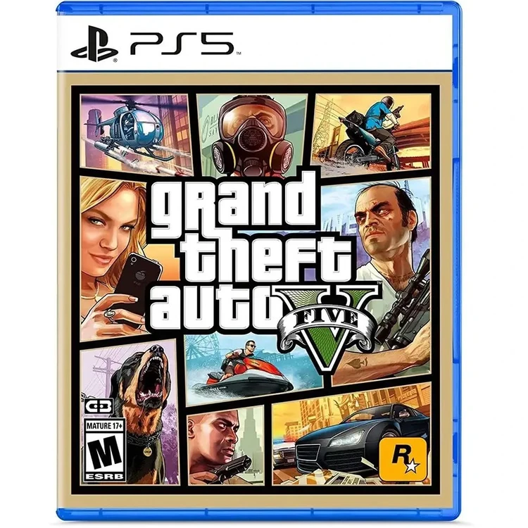 دیسک بازی جی تی ای وی/DISK GTA V/GRAND THEFT AUTO V EDITION PS5 فروشگاه روشنی