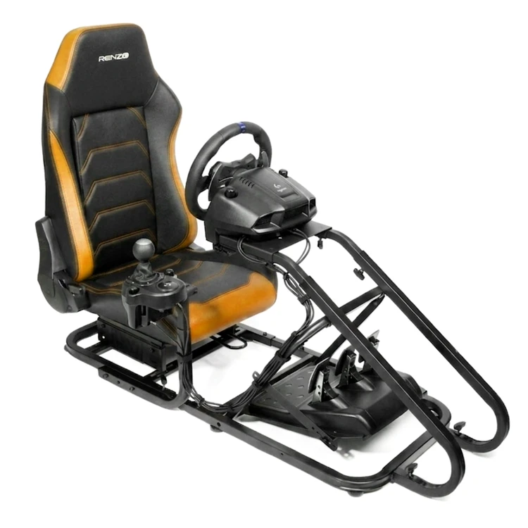 صندلی و استند رانندگی رنزو RENZO GT-Racing Simulator مناسب فرمان بازی لاجیتک