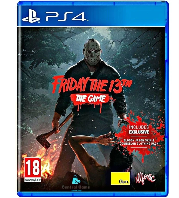 خرید دیسک بازی Friday The 13th The Game Ps4 -فروشگاه روشنی  جمعه سیزدهم - بازی در دنیا غیر قابل فروش شده - بازی ممنوعه -18