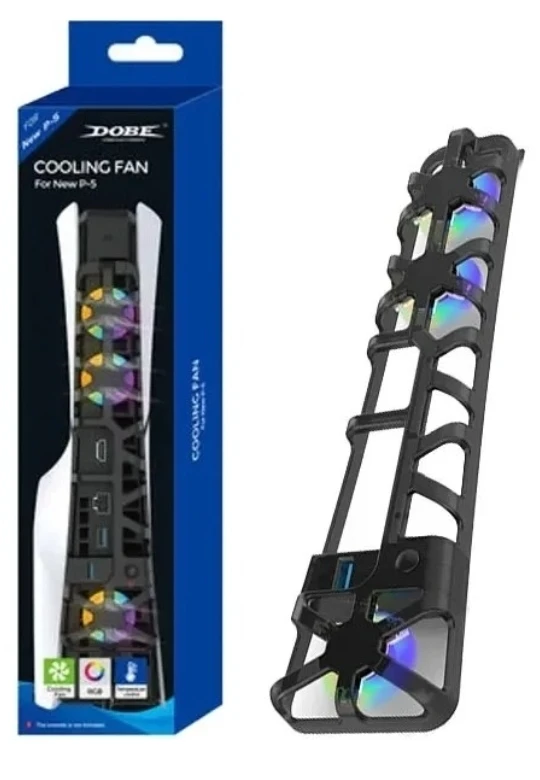 فن خنک کننده دابی مخصوص PS5 Slim RGB DOBE آر جی بی