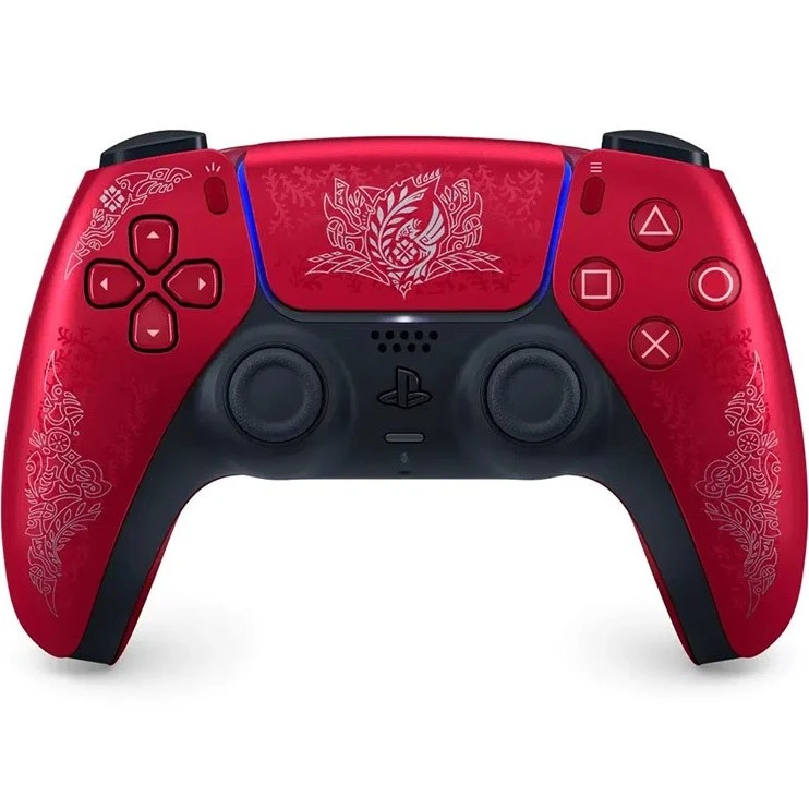دسته بازی سونی مدل DualSense Monster Hunter Wilds نسخه محدود بی سیم برای PS5 لیمیت ادیشن هیولا مونسترهانتر ویلز