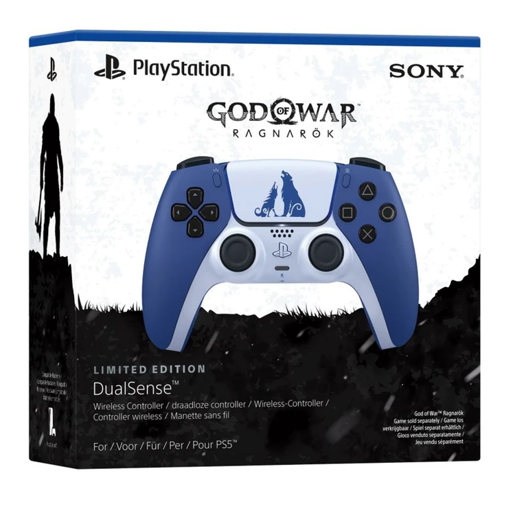 دسته بازی سونی PS5 DualSense God of war ا Sony PS5 DualSense Black Game Controller
