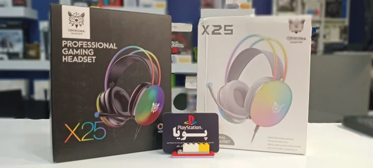 هدست گیمینگ اونیکوما مدل X25 Onikoma Gaming Headset Model X25مناسب انواع کنسول پلی استیشن PS4 PS5 HD XBOX PC