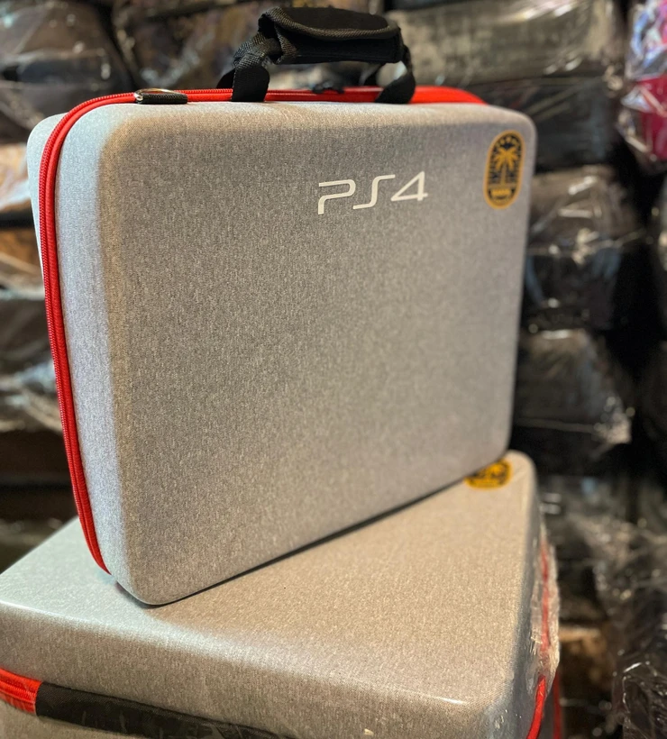 یف ۵ کاره چمدانی پلی استین PS4 طوسی روشن باکس کیس